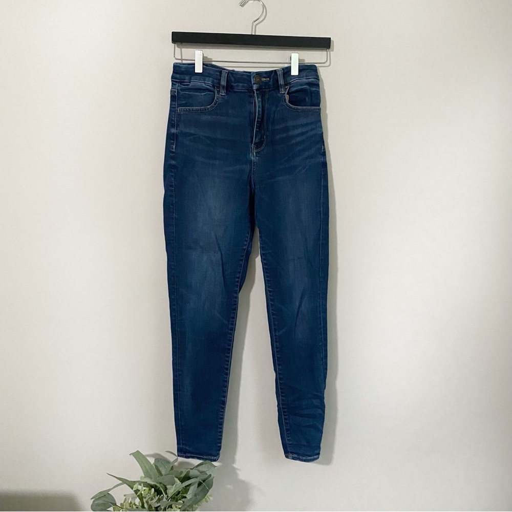 [American Eagle] Women's Dark Wash Curvy High Rise Jegging Jeans